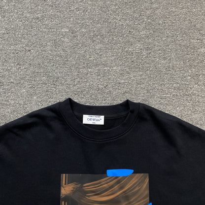 OFF WHITE X BROWNS CARAVAGGIO CREWNECK BLACK