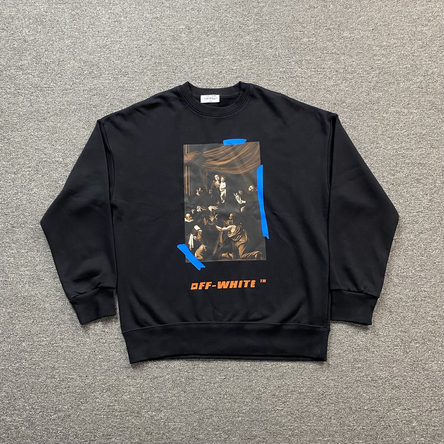 OFF WHITE X BROWNS CARAVAGGIO CREWNECK BLACK