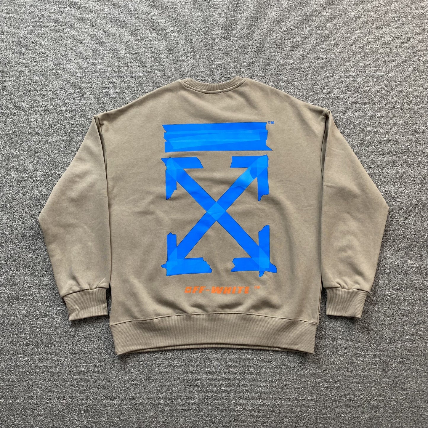 OFF WHITE X BROWNS CARAVAGGIO CREWNECK TAN