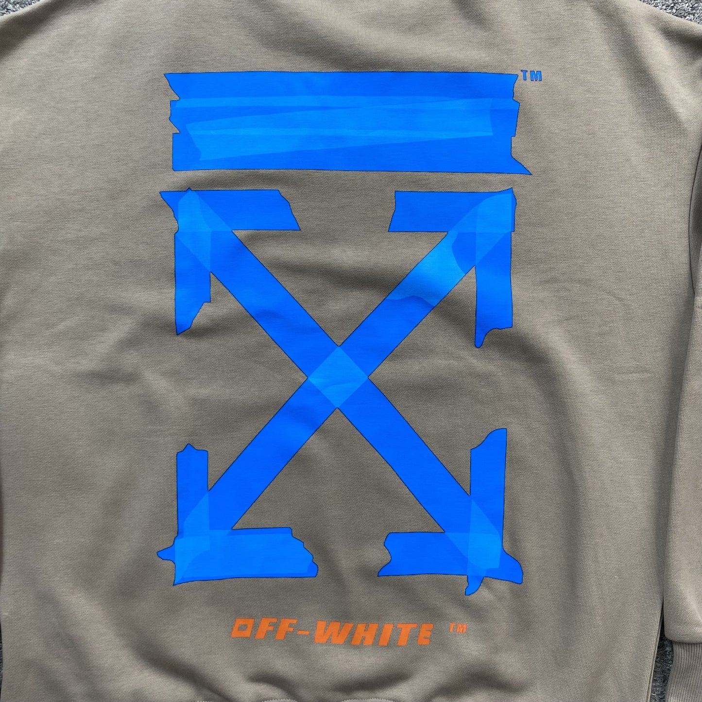 OFF WHITE X BROWNS CARAVAGGIO CREWNECK TAN