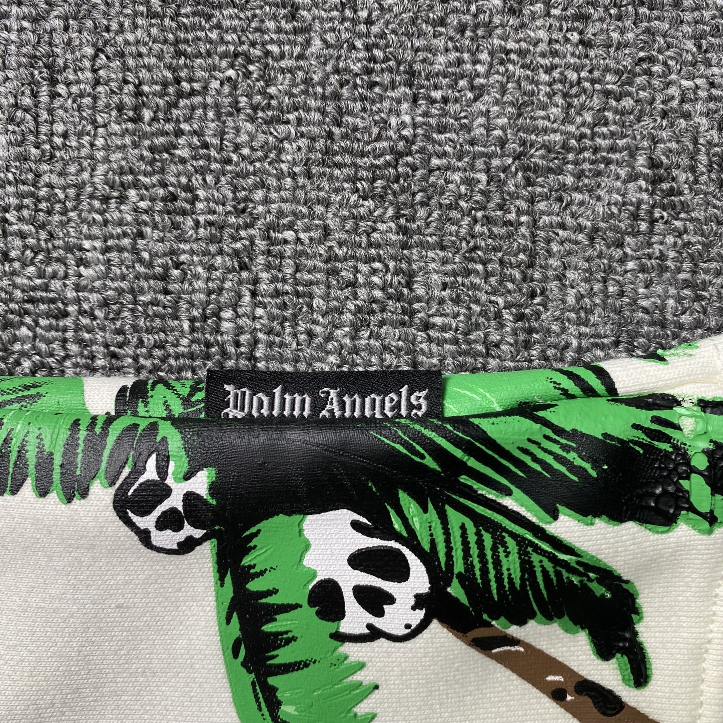 PALM ANGELS PALMS & SKULL HOODIE WHITE
