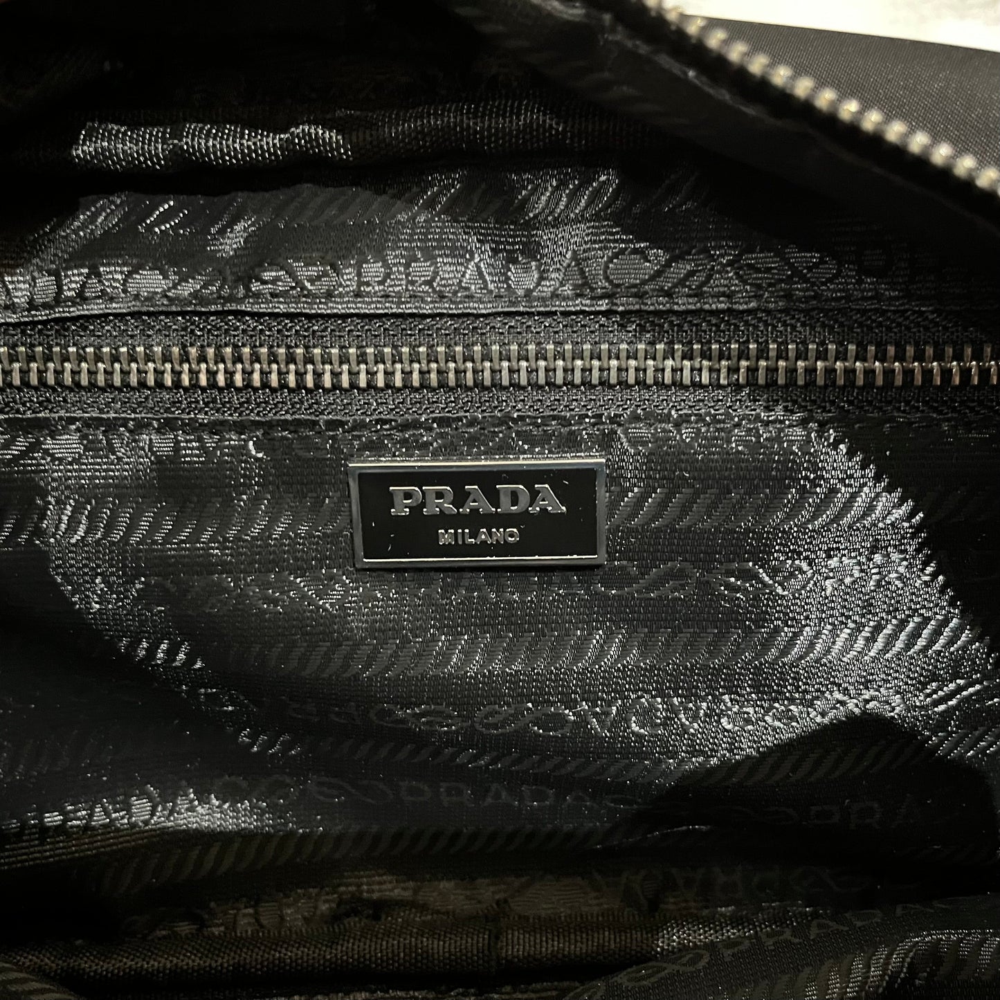 PRADA RE-NYLON WASH BAG BLACK