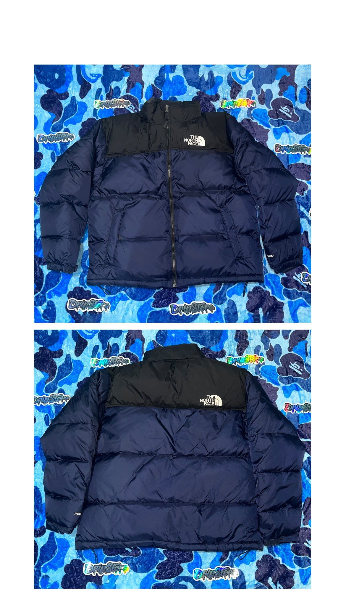 PUFFER THE NORTH FACE 700 NAVY TALLE L