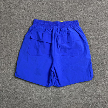 RHUDE RH LOGO SHORTS BLUE