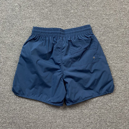 RHUDE RH LOGO SHORTS BLUE