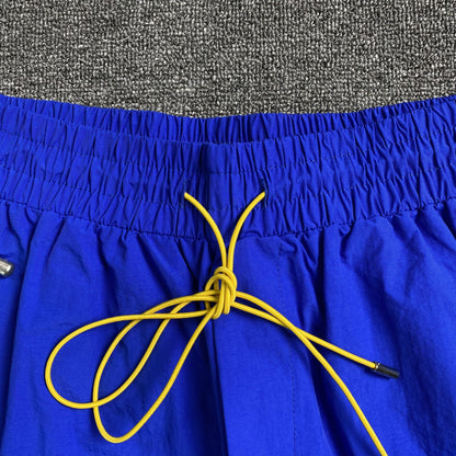 RHUDE RH LOGO SHORTS BLUE