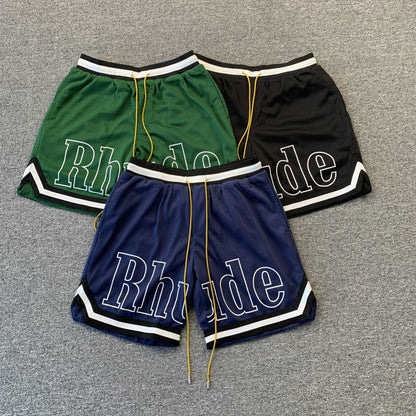 RHUDE SHORTS GREEN