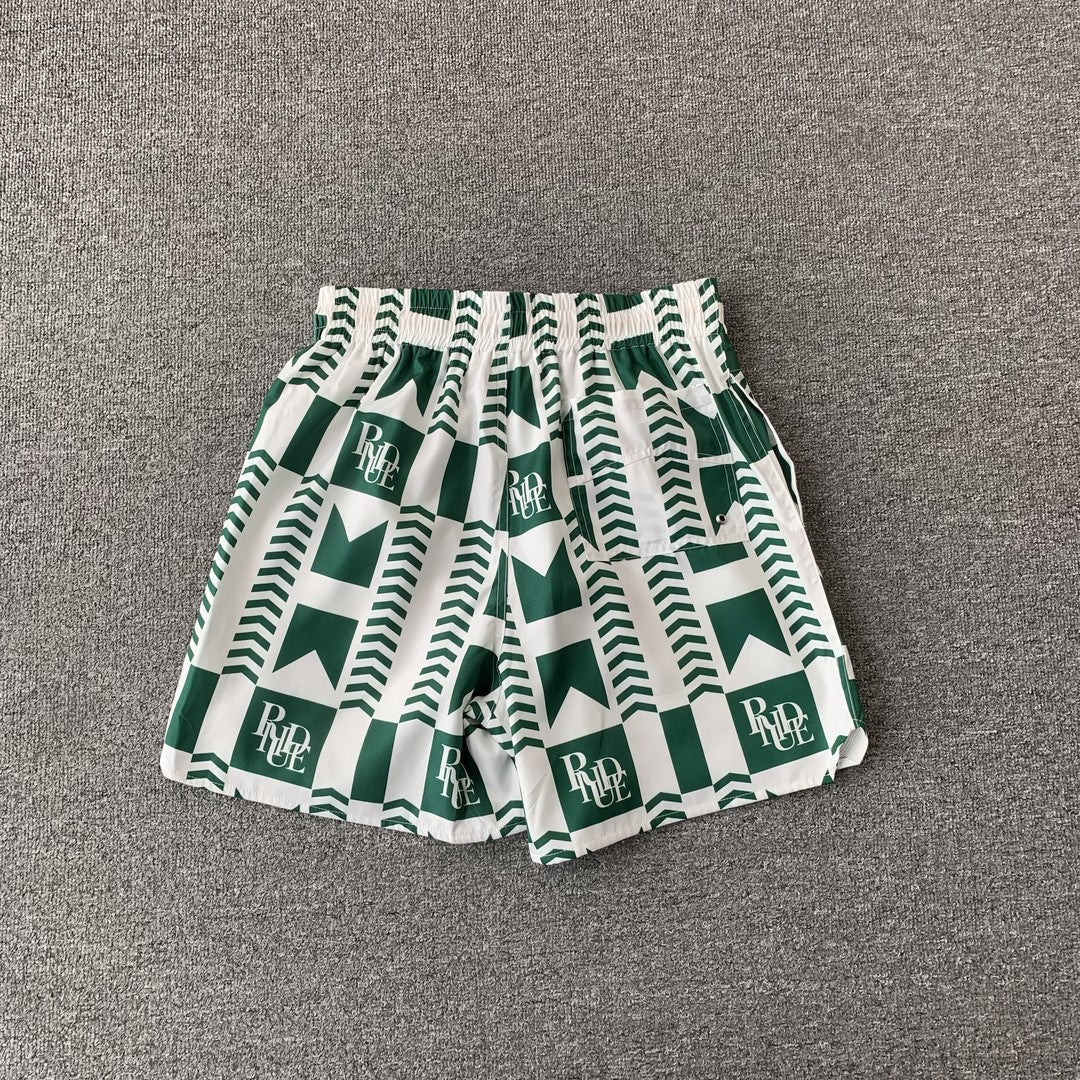 RHUDE SHORTS GREEN