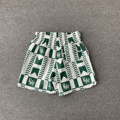 RHUDE SHORTS GREEN