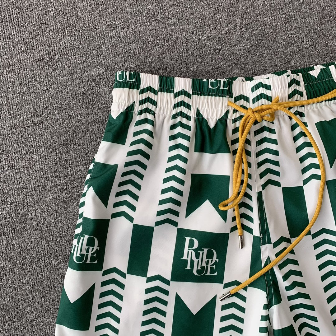RHUDE SHORTS GREEN