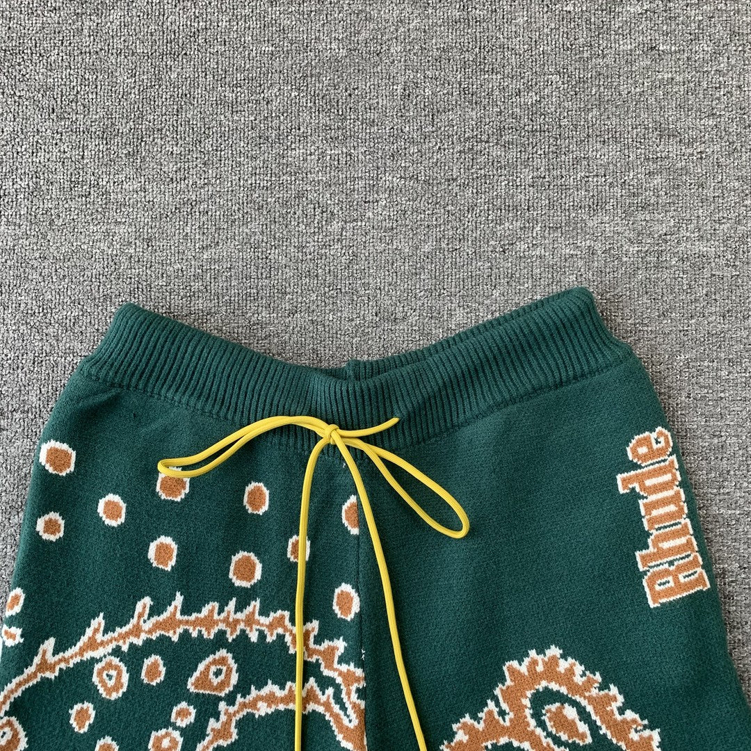 RHUDE SHORTS GREEN