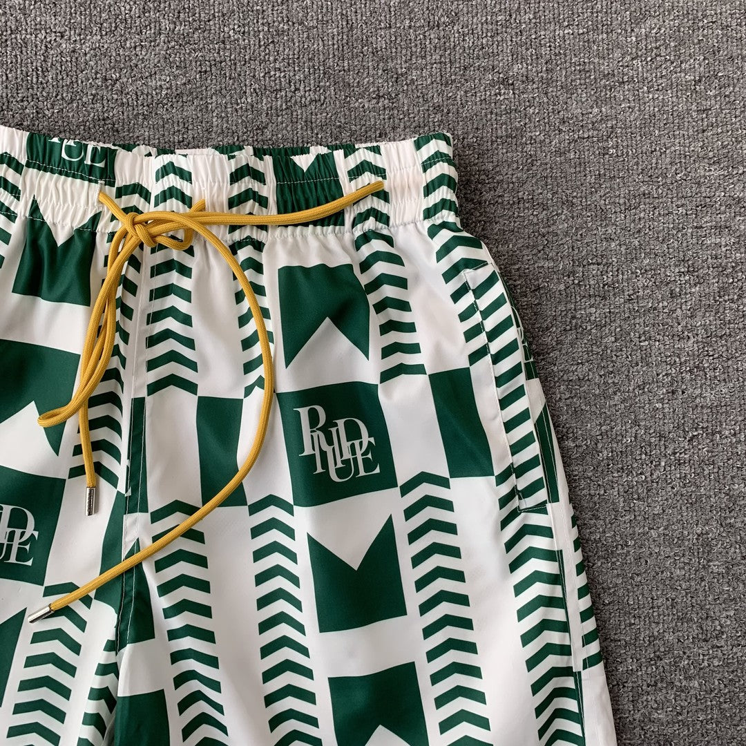 RHUDE SHORTS GREEN