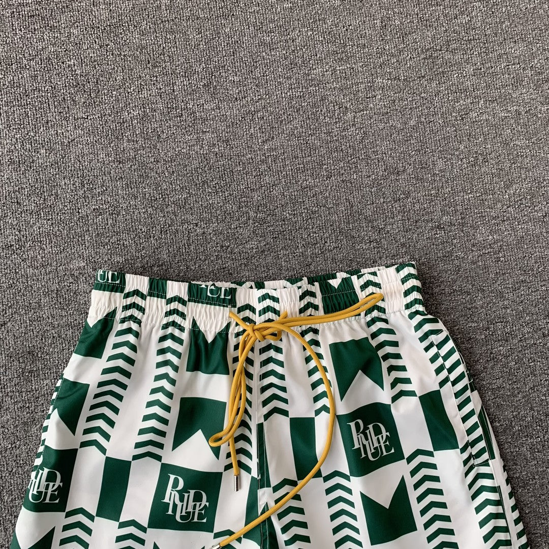 RHUDE SHORTS GREEN
