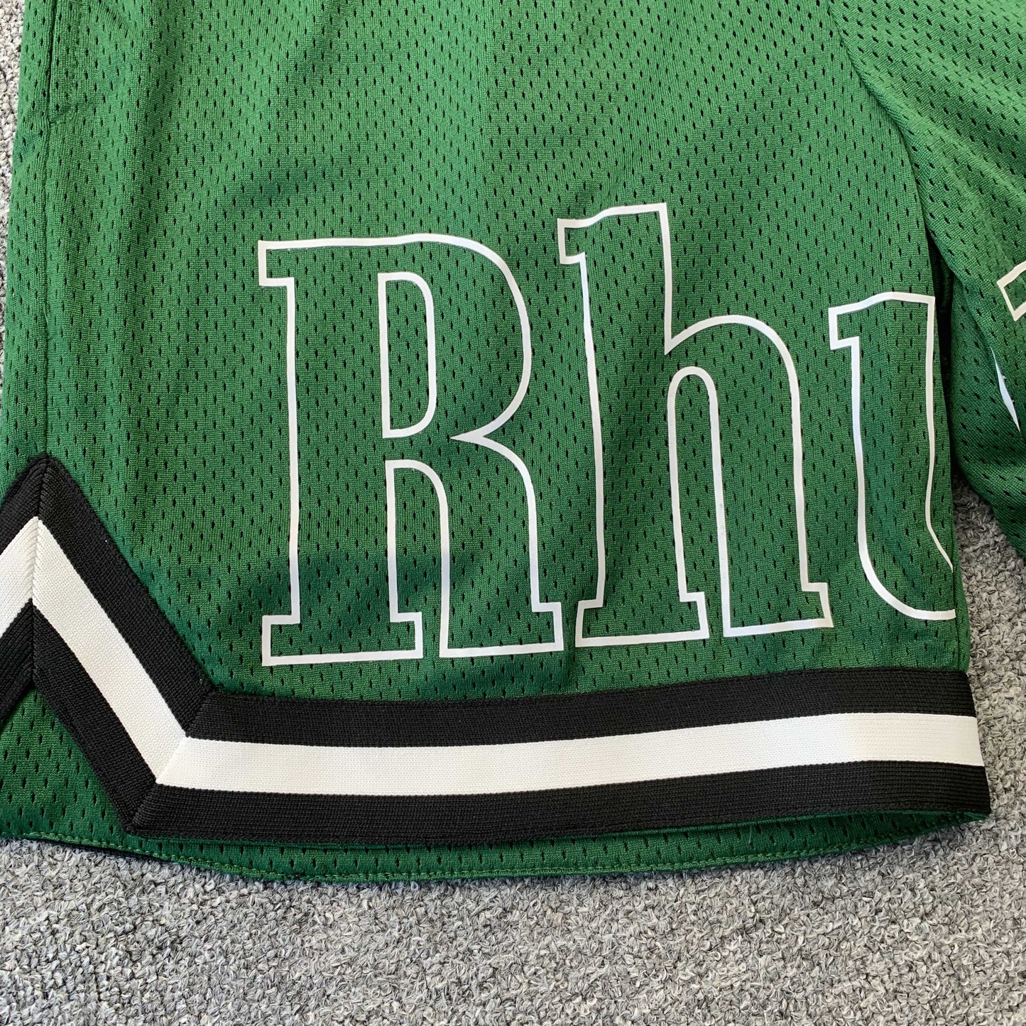 RHUDE SHORTS GREEN