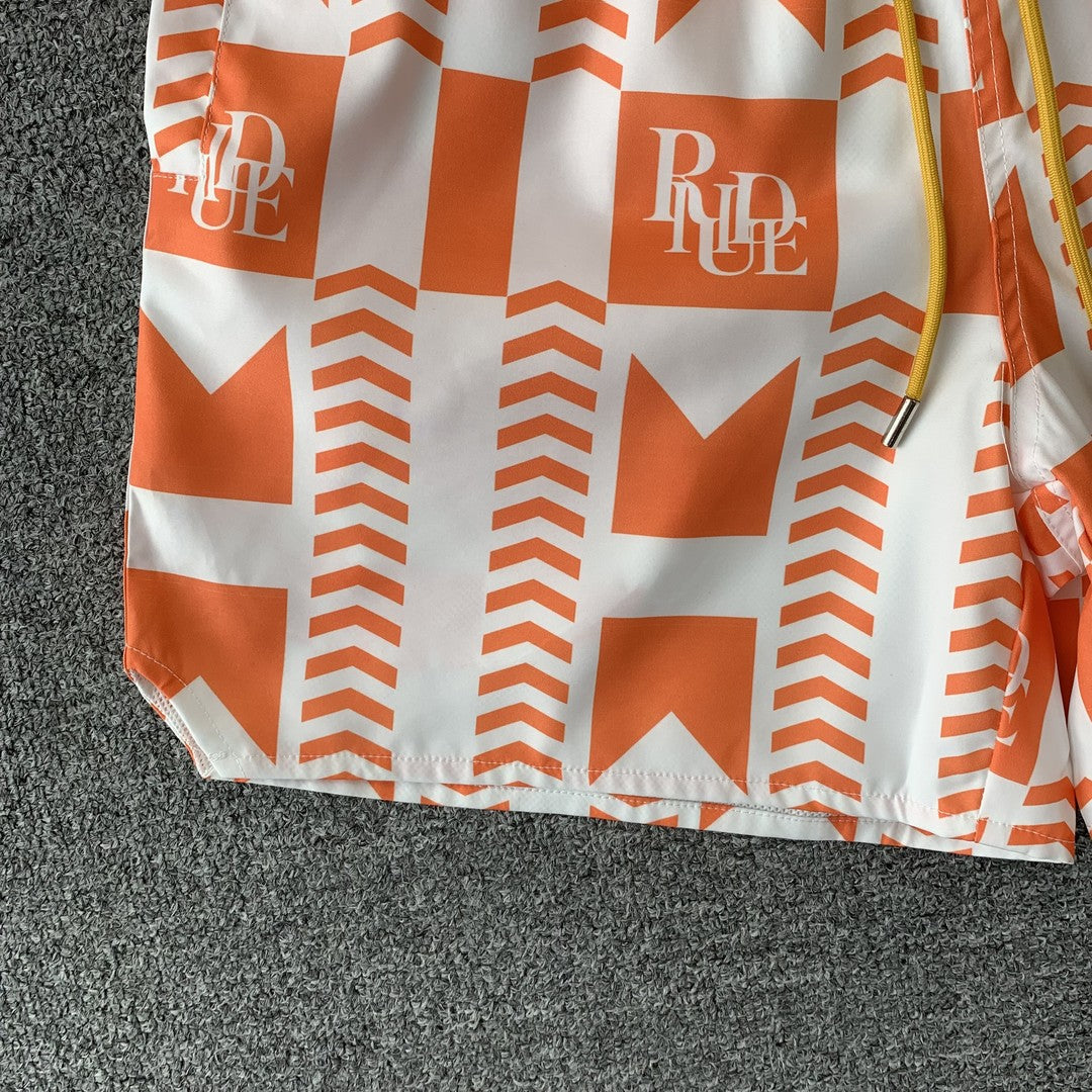 RHUDE SHORTS ORANGE