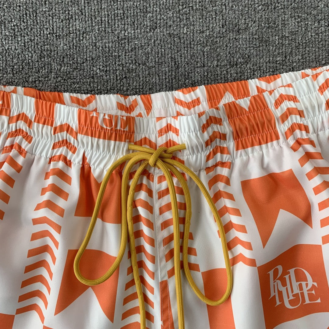 RHUDE SHORTS ORANGE