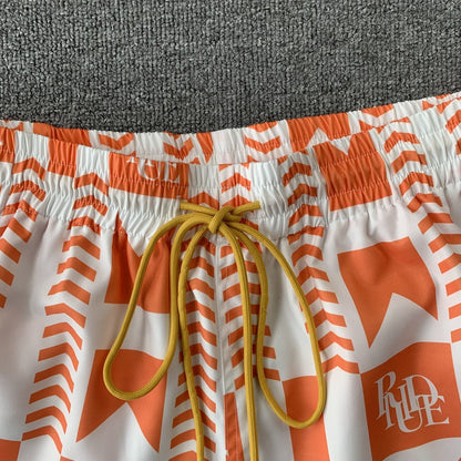 RHUDE SHORTS ORANGE