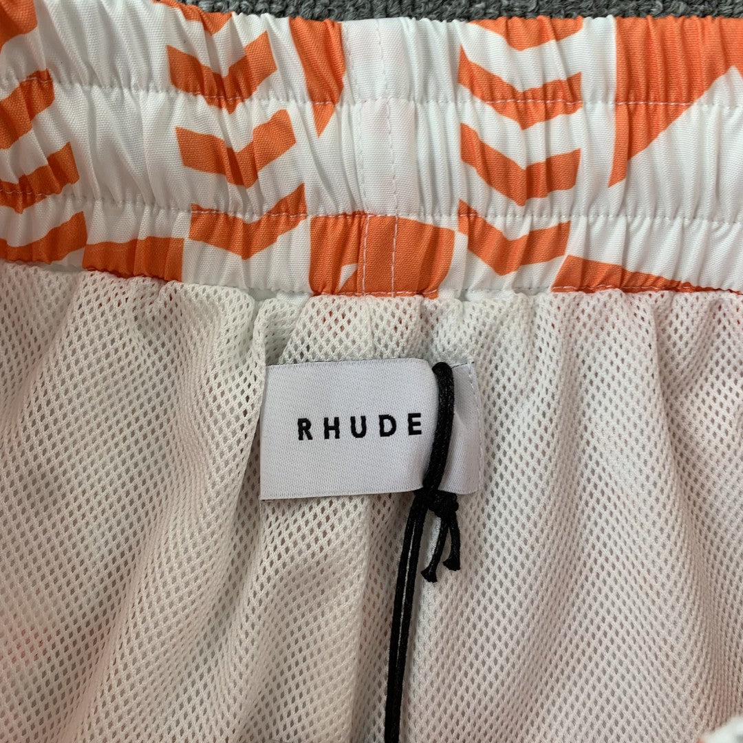 RHUDE SHORTS ORANGE