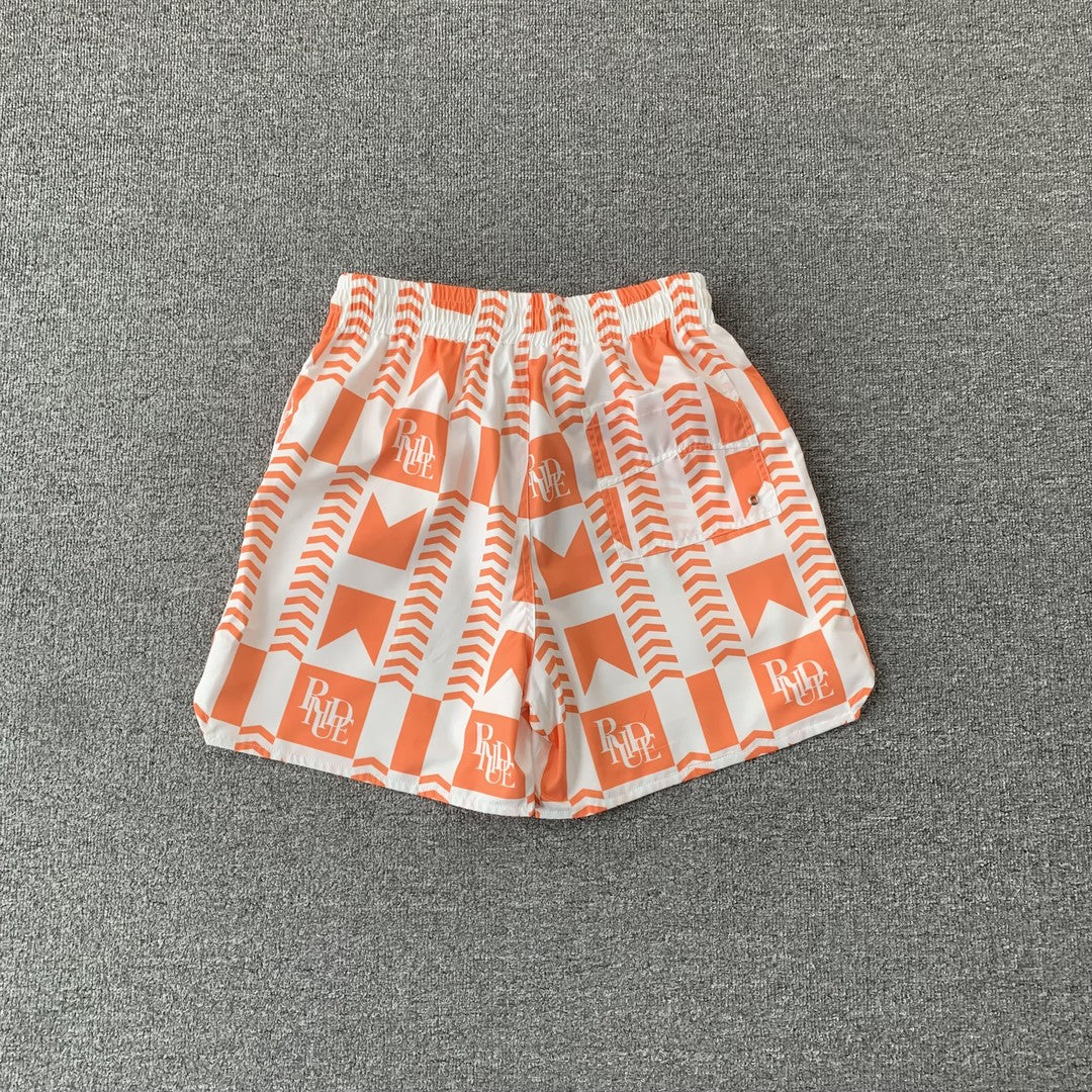 RHUDE SHORTS ORANGE