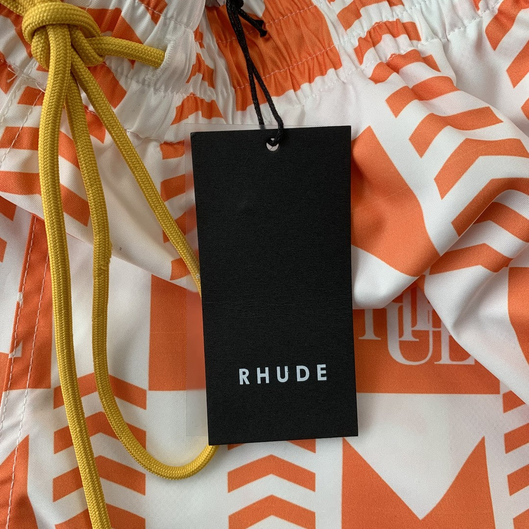 RHUDE SHORTS ORANGE