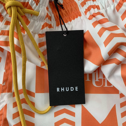 RHUDE SHORTS ORANGE