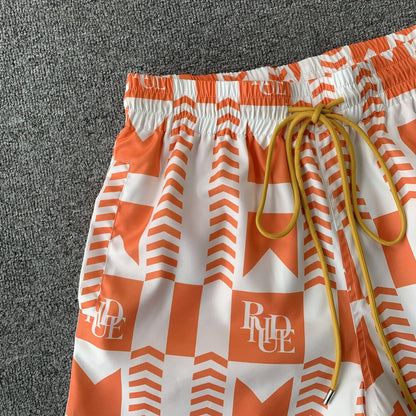RHUDE SHORTS ORANGE
