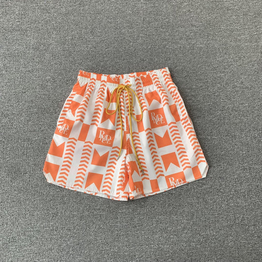 RHUDE SHORTS ORANGE