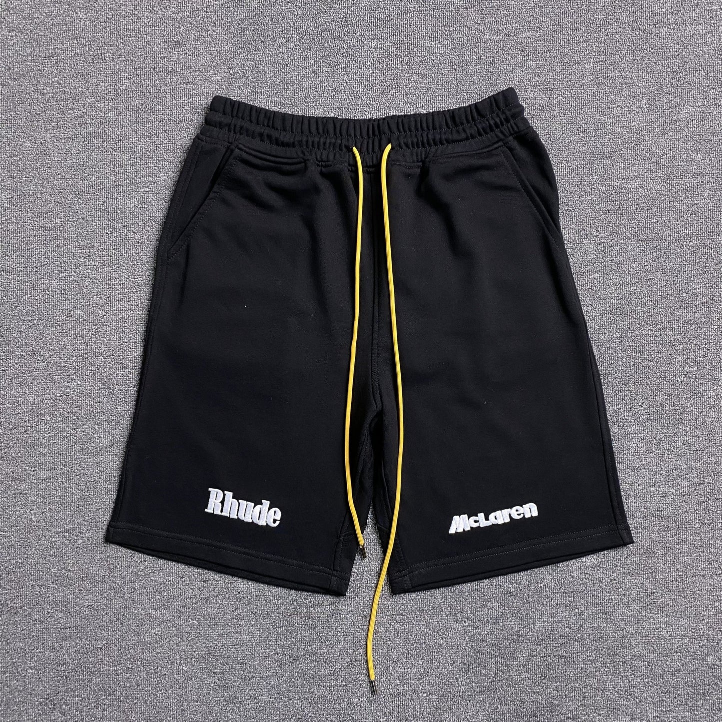 RHUDE X MCLAREN SHORTS BLACK