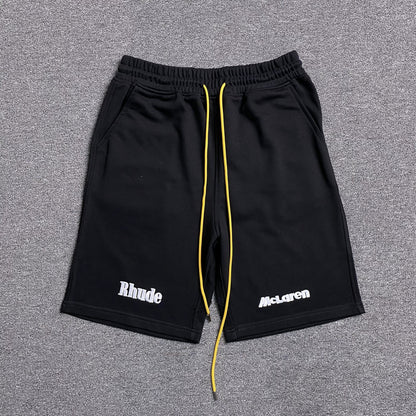 RHUDE X MCLAREN SHORTS BLACK