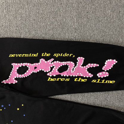 Sp5der P*Nk Sweatpants Black