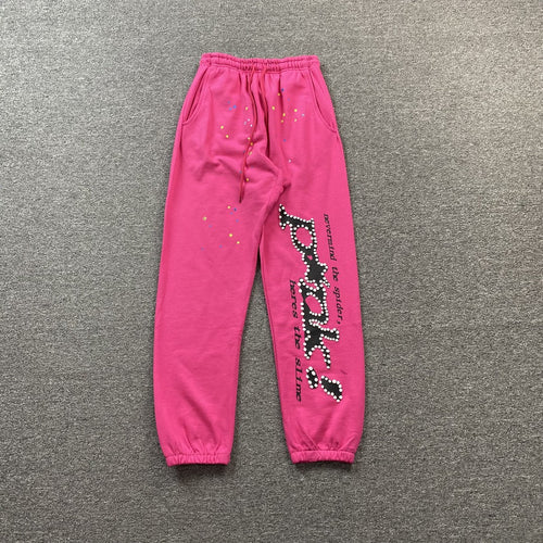 Sp5der P*Nk Sweatpants Pink