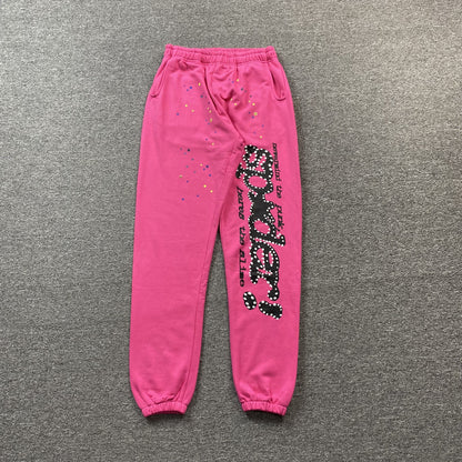 Sp5der P*Nk V2 Sweatpants Pink
