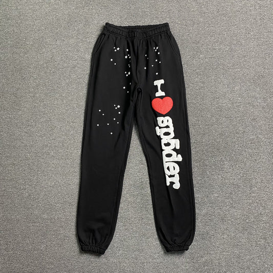 Sp5der Souvenir Sweatpants Black