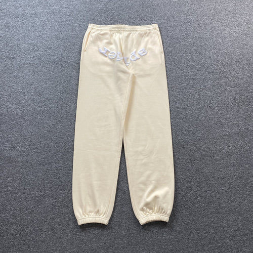 Sp5der Web Sweatpants Beige