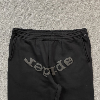 Sp5der Web Sweatpants Black