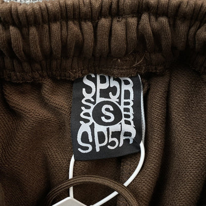 Sp5der Web Sweatpants Brown