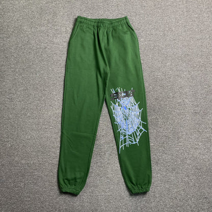 Sp5der Web Sweatpants Hunter Green