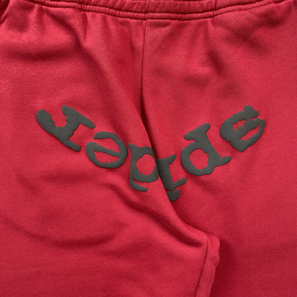 Sp5der Web Sweatpants Red