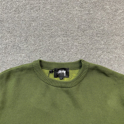 Stussy Laguna Icon Sweater Dark Green