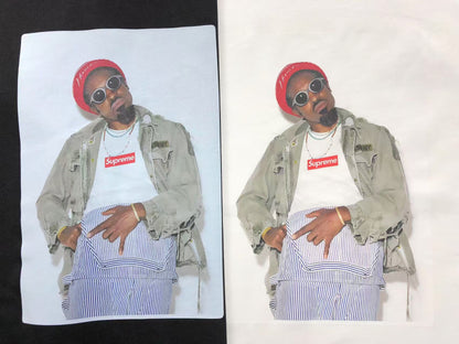 SUPREME ANDRÉ 3000 TEE BLACK