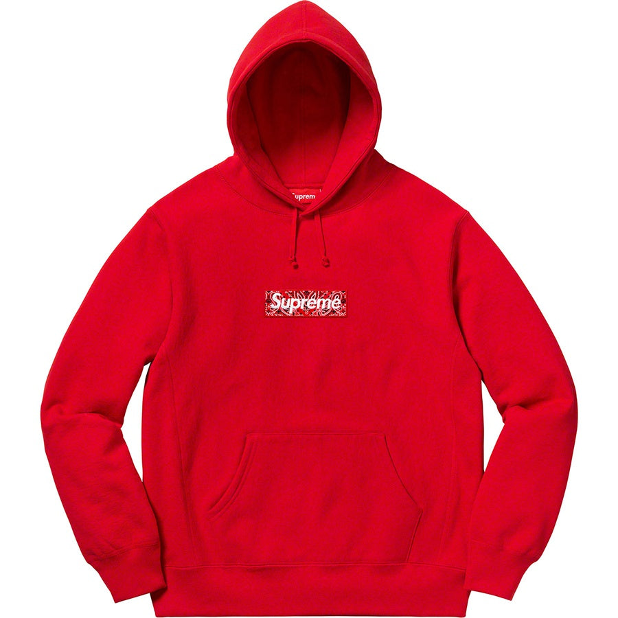 SUPREME BANDANA BOX LOGO HOODED SWEATSHIRT