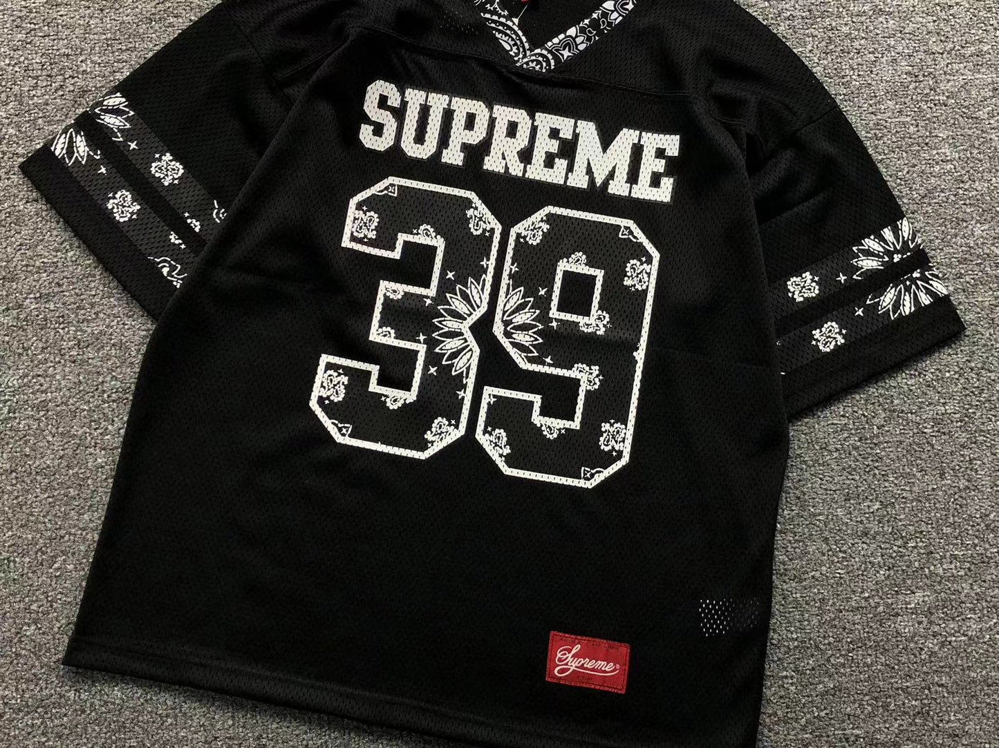 Supreme Bandana Football Jersey Black