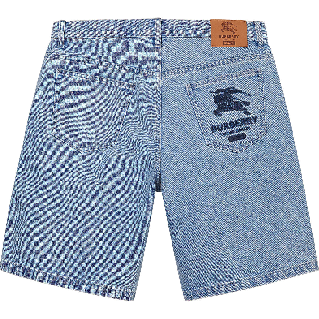 SUPREME BURBERRY DENIM SHORT