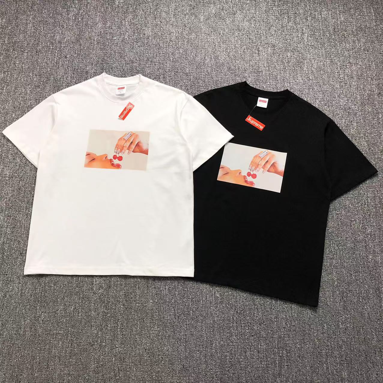 SUPREME CHERRIES TEE BLACK