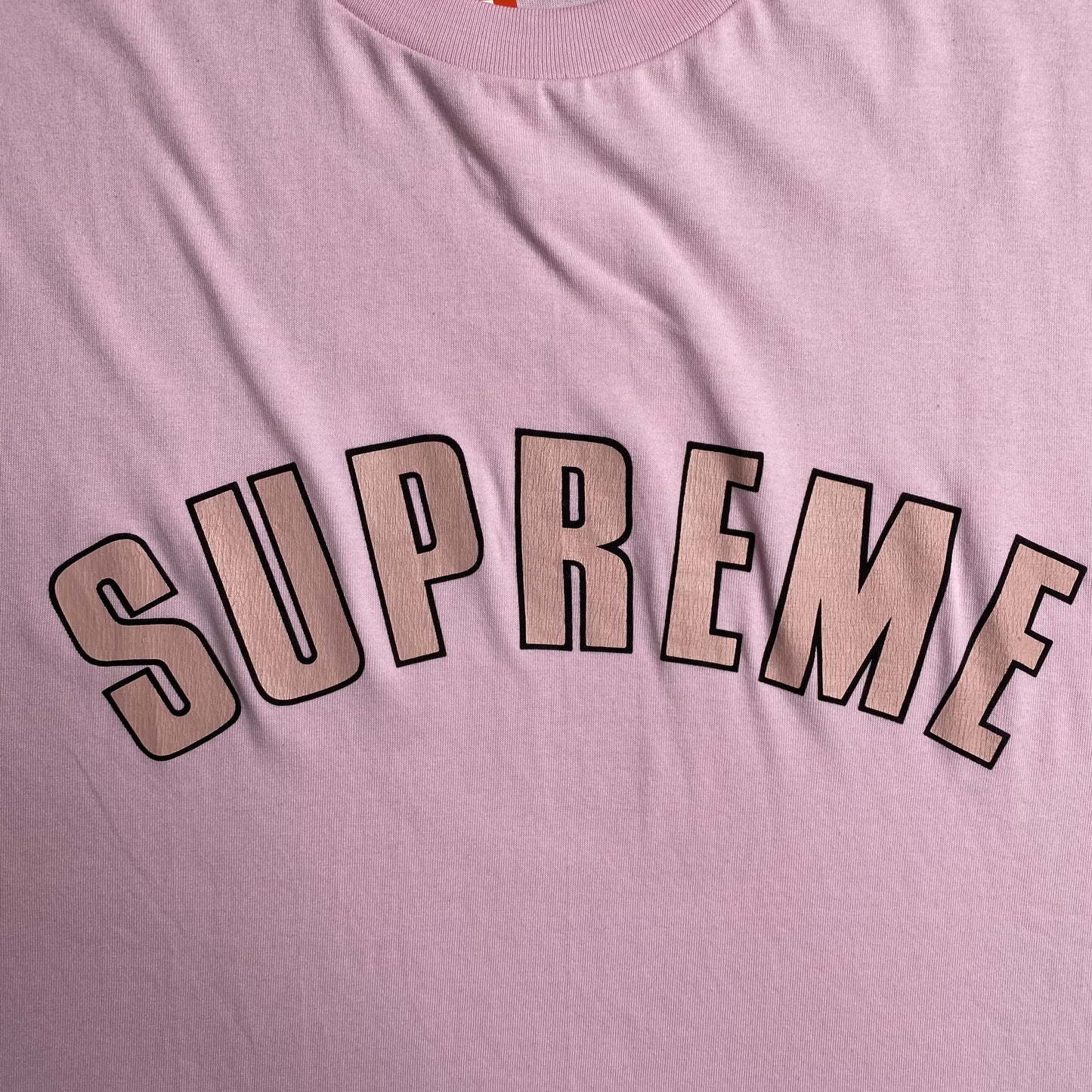 SUPREME CRACKED ARC S/S TOP TEE PINK