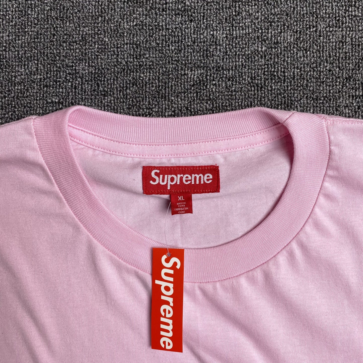 SUPREME CRACKED ARC S/S TOP TEE PINK