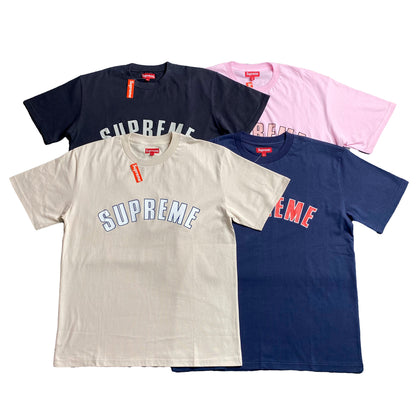 SUPREME CRACKED ARC S/S TOP TEE LIGHT TAN