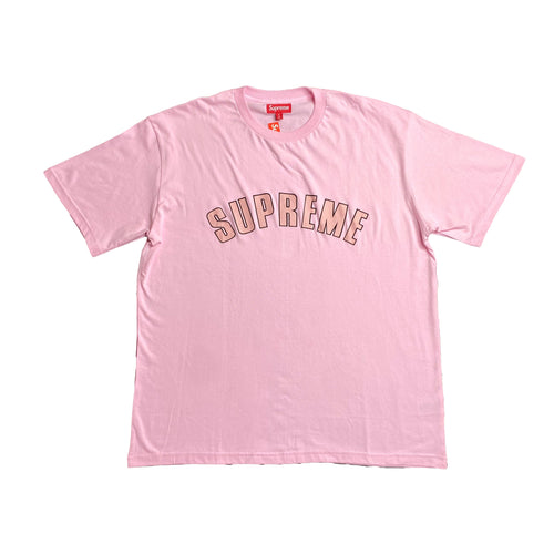 SUPREME CRACKED ARC S/S TOP TEE PINK