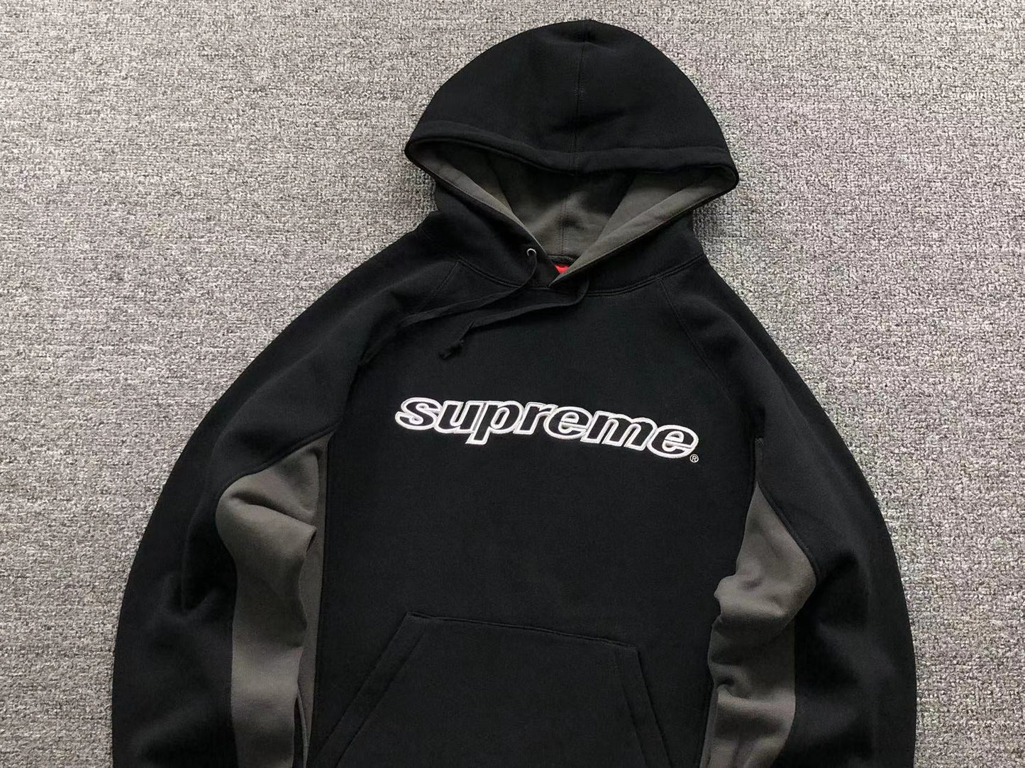 Supreme Division Hoodie Black