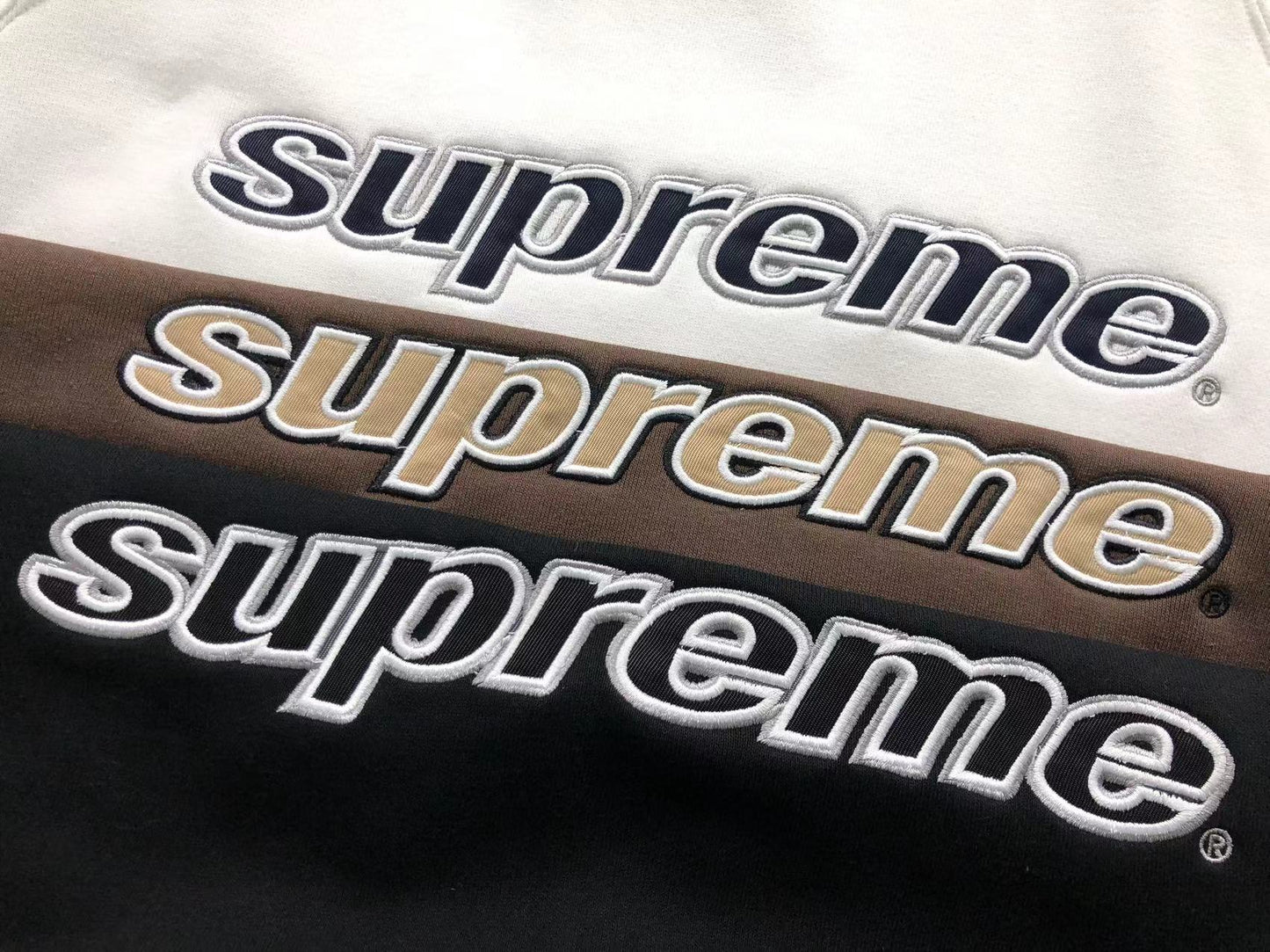 Supreme Division Hoodie Brown